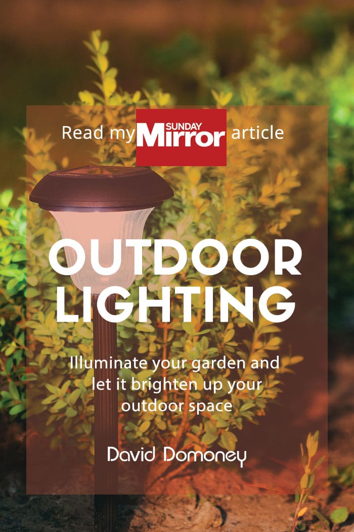 Sunday mirror article: Outdoor lighting