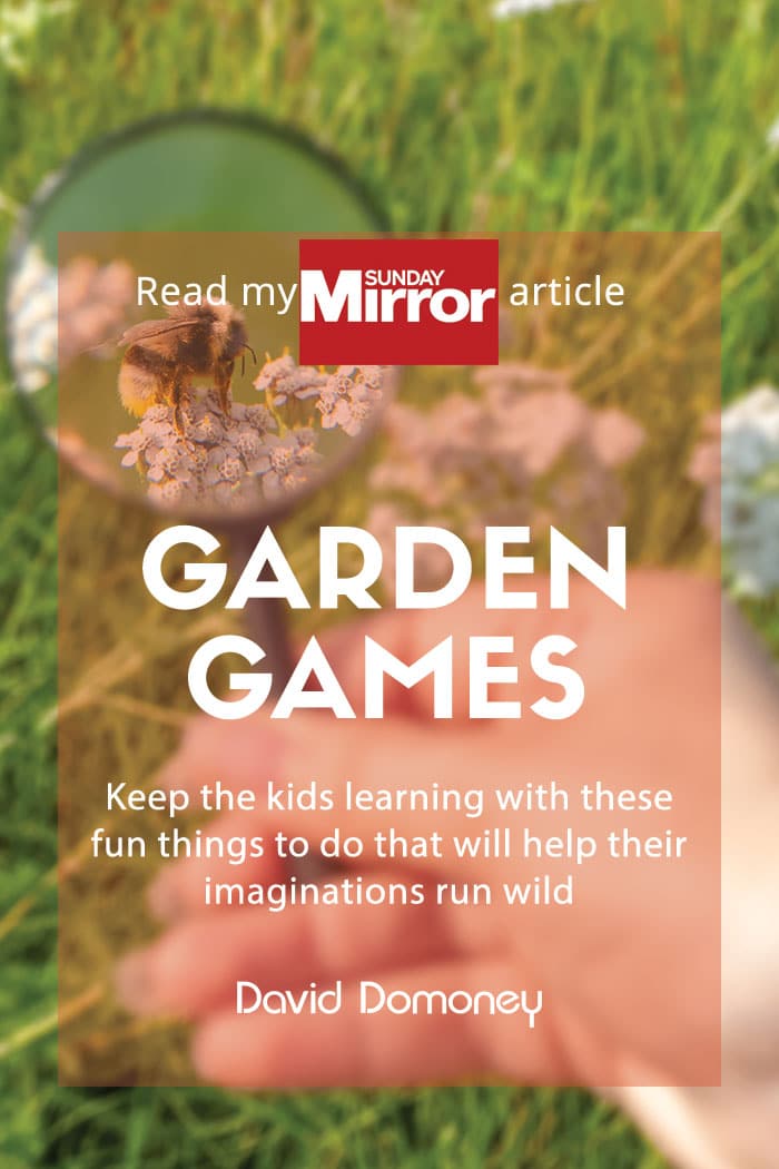 Sunday Mirror article: Garden games