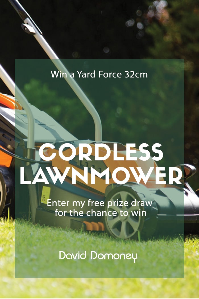 Win a Yard Force 32cm Cordless Lawnmower