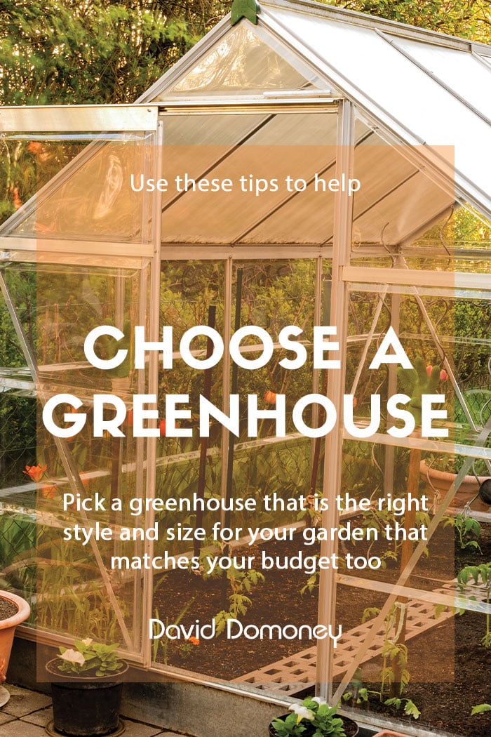 Things to consider when choosing a greenhouse