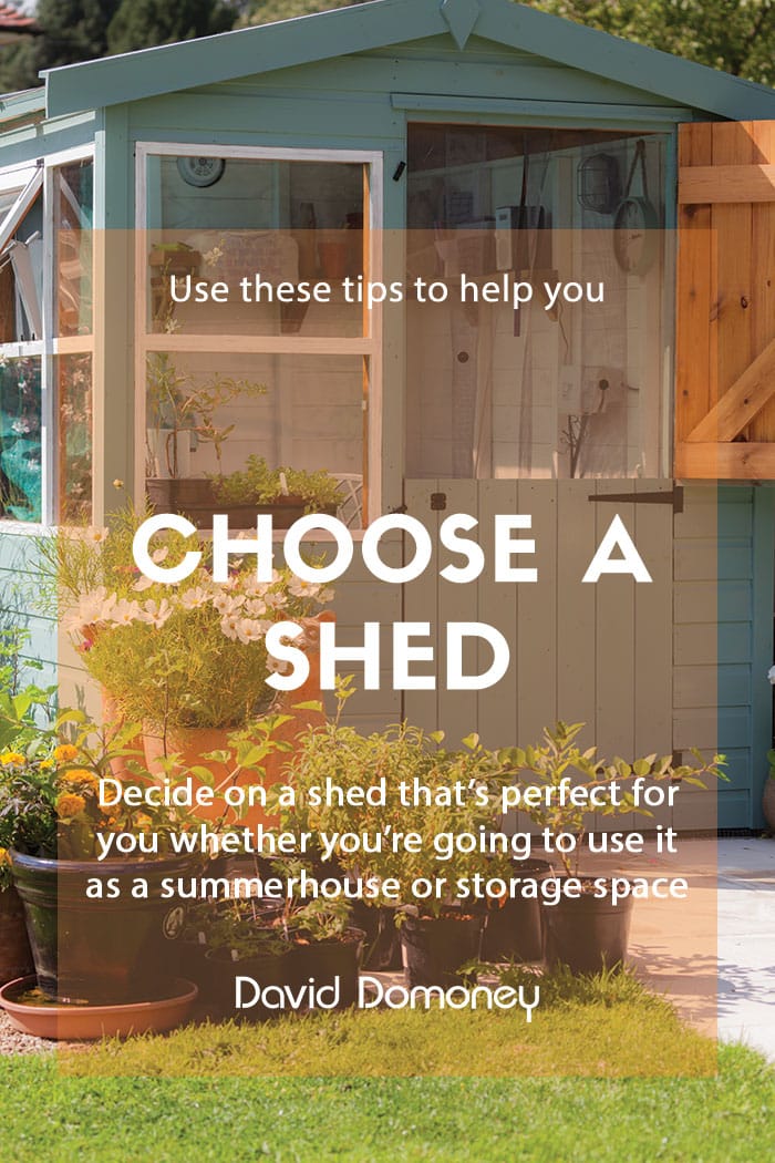 Things to consider when choosing a shed