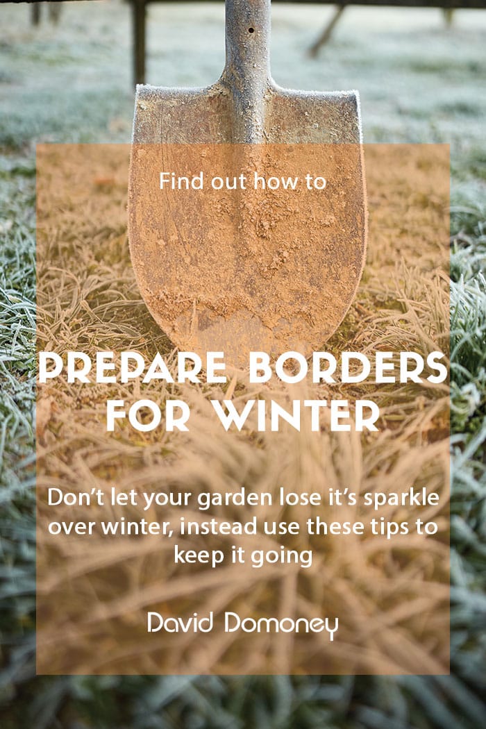 Prepare garden borders for winter