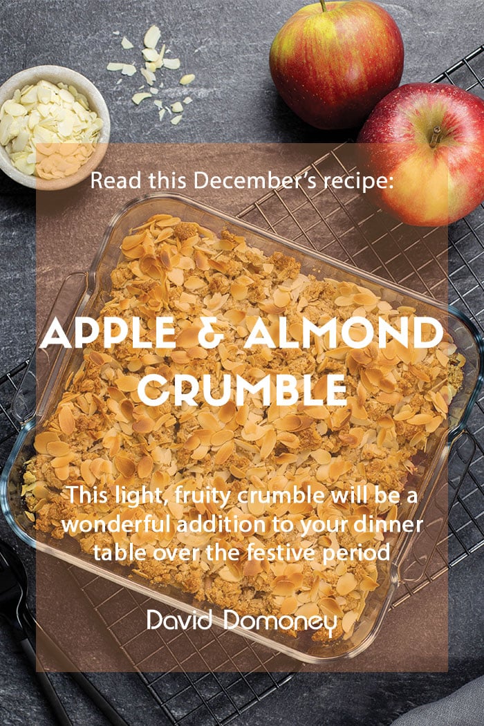 December recipe: Apple & almond crumble