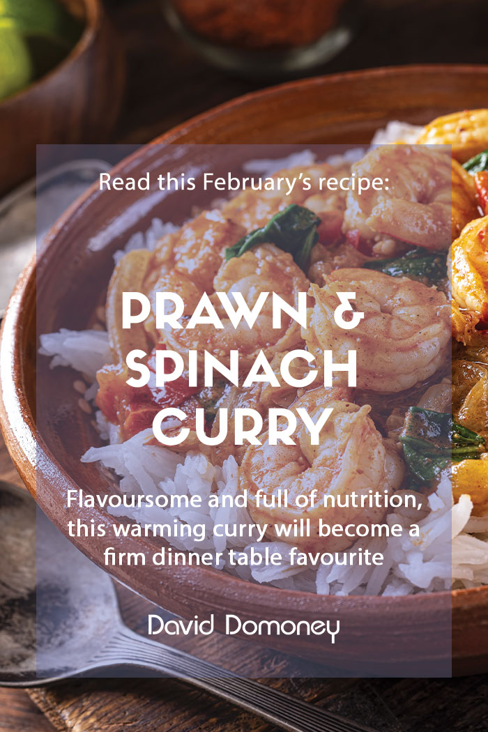 February recipe: Prawn and spinach curry